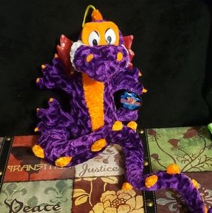 Purple and orange dragon plush